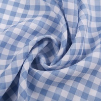 Tissu en coton polyester tc pour uniforme scolaire, chemise bleu blanc en coton