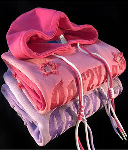 <span class=keywords><strong>Felpa</strong></span> con cappuccio da <span class=keywords><strong>donna</strong></span> <span class=keywords><strong>donna</strong></span> con ricamo over-size personalizzato e taglie forti produttori di felpe per abiti personalizzati - Product Image 4