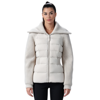 Fabricant OEM Nouvelle Arrivée Conception de logo Veste hybride grande taille pour femme Manteaux épais écologiques pour l'hiver