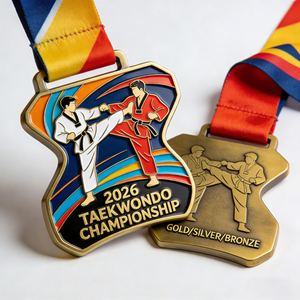 Medalla Deportiva Personalizada de Metal, Medalla de Zinc con Brillo para Maratón, Carrera de 5K, Arcoíris, Premio Personalizado al por Mayor del Fabricante - Product Image 5