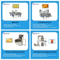 Ligne de Production Industrielle de Chips de Pommes de Terre Fraîches Entièrement Automatique de Haute Qualité 100kg/h 200kg/h