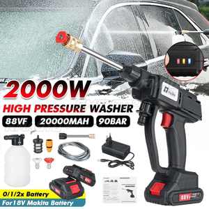 Nettoyeur haute pression sans fil 20000mAh, pistolet à eau, buse à eau haute pression pour lavage de voiture, machine de nettoyage pour batterie 18V - Product Image 1