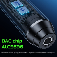 Câble Piva 40cm 2 en 1 USB c PD 60W convertisseur de charge rapide type-c à 3.5mm DAC 32Bit/384Khz adaptateur Audio Hifi hub Durable audacieux
