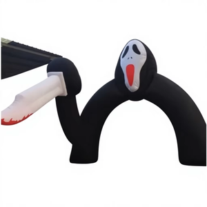 Fantasma <span class=keywords><strong>de</strong></span> Halloween con Cuchillo <span class=keywords><strong>de</strong></span> 6m para Arco, Escultura Inflable Oxford, Decoración para Fiestas, Centros Comerciales, Bares, Pieza <span class=keywords><strong>de</strong></span> Exhibición Grande - Product Image 3