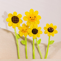 Peluche de tournesol en forme de personnage de dessin animé, jouet de Noël