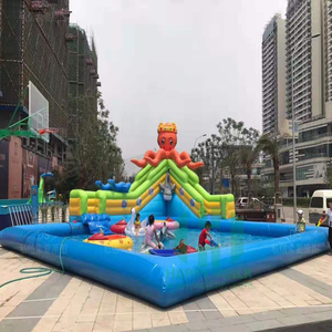 <span class=keywords><strong>HI</strong></span> Chian Nhà Máy Giant <span class=keywords><strong>Inflatable</strong></span> Công Viên Nước, <span class=keywords><strong>Inflatable</strong></span> Hồ Bơi Nước Với Slide Để Bán - Product Image 2
