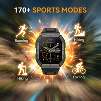 Montre connectée robuste pour homme, étanche 3ATM, GPS, batterie grande capacité 1000 mAh, alliage de zinc, écran IPS 1,95 pouces, multisports, K78