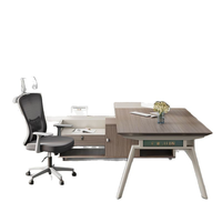 Poste de travail moderne en bois pour bureau, installation facile