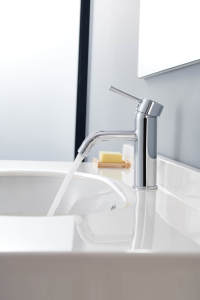 Grifo de baño de lujo moderno de acero inoxidable 304 con una sola manija y un solo orificio - Product Image 3