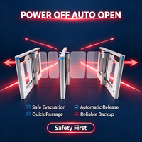 Portillon intelligent 2026 à rotation rapide en acier inoxydable 304, contrôle d'accès, vente en gros usine, OEM, identification faciale, étanche, pour bureau et sécurité
