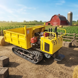 Mini camion benne sur chenilles de 1,5 tonne avec chenilles en caoutchouc et benne hydraulique - Product Image 1