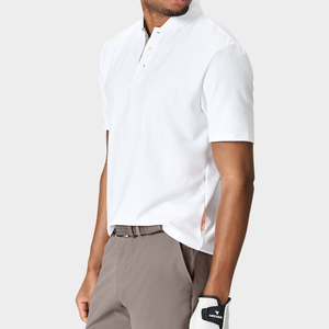 Suéter de Punto con Logotipo Bordado Personalizado, Camiseta de Manga Corta Azul Marino Oscuro, Polo de Cuello Revere 100% Algodón Tejido - Product Image 2