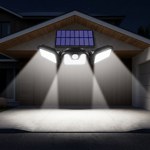 74Led Solar Powered Wall <b>Light</b> with Human <b>Motion</b> <b>Sensor</b> Polycarbonate Diffuser Waterproof Outdoor Garden Yard Lighting - Product Image 2