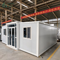 Rumah Prefabrikasi Cina 5 Kamar Tidur Tata Letak Kustom Rumah Kontainer Modular yang Dapat Diperluas OEM Rumah Mungil Murah dengan Toilet