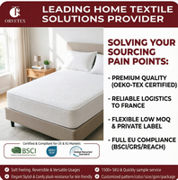 Protège-matelas imperméable Orvetex 100% polyester, respirant, poches profondes, drap-housse luxueux toute l'année