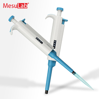 Micropipettes de laboratoire MesuLab, volume réglable, pipette manuelle monocanal en plastique