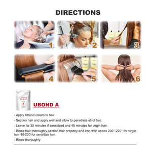 YOGI OEM Ubond Crème Capillaire Hydratante Lissante Lotion Permanente Agent A&B pour Salons - Product Image 3