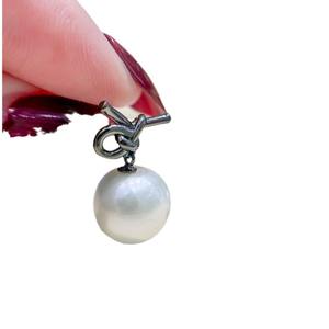 S925 Silver DIY <b>Pearl</b> Accessories Fashion Silver <b>Jewelry</b> Earrings with 9-13mm Round Beads 22225 Empty Earnail Tray - Product Image 5