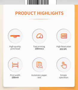 प्रत्यक्ष 110 मिमी थर्मल शिपिंग बारकोड प्रिंटर 4 इंच एक्सप्रेस पता वायरलेस स्टिकर लेबल प्रिंटर सस्ता - Product Image 4