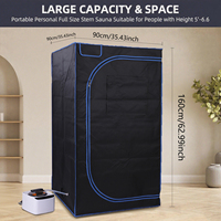 Sauna à vapeur portable pour la maison, léger, pour une personne, usage domestique, relaxation, perte de poids, chauffage à la vapeur