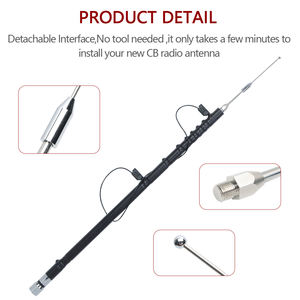 ABBREE HF-3 многодиапазонный HF VHF телескопическая антенна 3,5-50 МГц <span class=keywords><strong>PL</strong></span>-259 разъем широкополосный радиочастотный трансивер для CB мобильное радио - Product Image 3