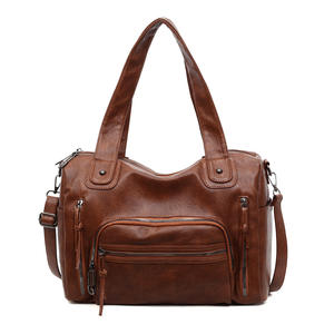 Sac à main rétro, grande capacité, sac à bandoulière, sac porté croisé, sac fourre-tout multicouche et multipoches - Product Image 1