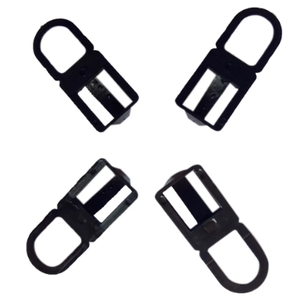 Nhà Máy bán hàng trực tiếp kích thước nhỏ Duty móc áo màu đen hiển thị kết nối nhựa - Product Image 4