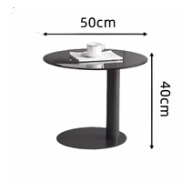 Table basse légère en marbre blanc de style italien minimaliste et haut de gamme à usage domestique pour le salon