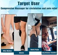 Health pal Oem Odm Speicher methode Luft komprimieren Shiatsu Heizung Vibrierendes Timing I-Touch Verwenden Sie das Fuß-und Waden massage gerät des Controllers