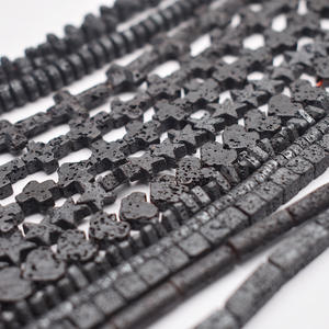 Бусины из черной лавы, 8 мм - Product Image 4