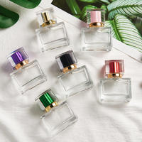 Botella de Perfume de Vidrio Premium, Botella de Spray Vacía Portátil Recargable para Viaje, 30ml, 50ml, 100ml, Botella de Vidrio para Cosméticos