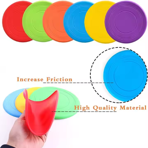 Cao cấp dành cho người lớn Kid thể thao <span class=keywords><strong>Frisbee</strong></span> bền bay đĩa cho trò chơi ngoài trời bãi biển & công viên vui vẻ được làm từ cao su bền - Product Image 5