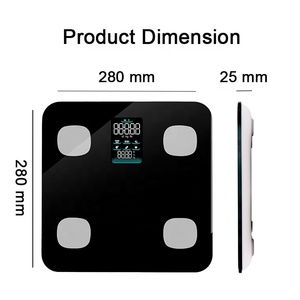 Nouveau Design grand écran LCD VA numérique <span class=keywords><strong>BMR</strong></span> balances de salle de bains application intelligente balance de graisse corporelle - Product Image 4