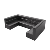 Ensemble de table et de chaises de style américain moderne en bois massif, durable, facile à nettoyer, pour bar, canapé, boîte de nuit, KTV, restaurant occidental, table à fondue
