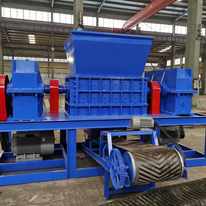 Déchiqueteuse lourde à double arbre pour pneus de voiture de déchets Machines de concassage de plastique en bois Machine de recyclage de ferraille - Product Image 1