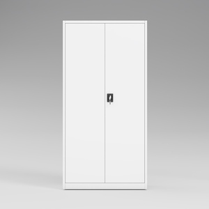 Armoire de classement en acier avec 2 portes et 4 étagères réglables, grande capacité de rangement - Product Image 3