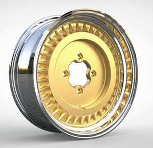 17X6.5 gris oscuro ancho 5X205 ET 35 3 piezas sándwich Vintage <span class=keywords><strong>rueda</strong></span> coche 2 piezas ruedas de aleación forjadas - Product Image 5