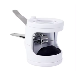 Coupe-ongles en acier inoxydable blanc 3,5X avec <span class=keywords><strong>loupe</strong></span> à lumière LED, coupe-ongles <span class=keywords><strong>pour</strong></span> pédicure <span class=keywords><strong>pour</strong></span> les personnes âgées, les enfants - Product Image 1