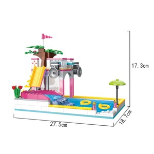 COGO 326 Piezas Bloques de Construcción de Piscina Compatibles con Friends, Juguetes de Ladrillos <span class=keywords><strong>para</strong></span> Niños - Product Image 5