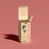 Boîte cosmétique écologique à dégradé de couleurs, logo personnalisé, carton pliable pour l'emballage d'huiles essentielles et de sérums