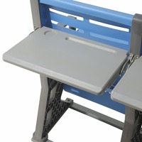 Chaise en rangée OEM personnalisée à forte capacité de charge, 2 places, pour auditorium scolaire, scène, salle d'attente, siège de coulisses