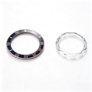 Bague d'insertion de lunette de montre en acier inoxydable super lumineuse avec cristal saphir 38 mm légère pour montre de luxe - Product Image 1