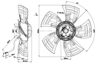 Ventilateur A4E350-AP06-01AQ02 A4E300-AA01-60 -61 A4E350-AP06-34 AP06-32