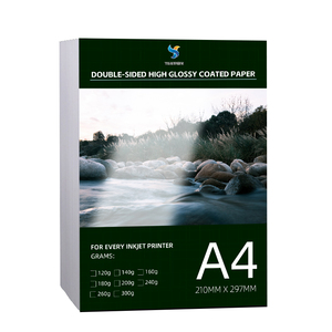 Carta Fotografica Stampabile a Getto d'Inchiostro, 120g <span class=keywords><strong>A4</strong></span>, 50 <span class=keywords><strong>Fogli</strong></span>, Impermeabile, Rivestita in Resina, Bifacciale, Alta Luminosità - Product Image 1