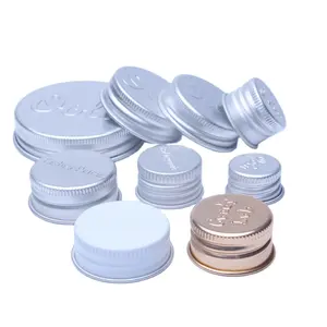 Caps Aluminum Wholesale 13mm 18/400 20/400 24/400 28/400 38/400 Threaded Metal Lids Silver Gold Black Aluminum Screw Caps