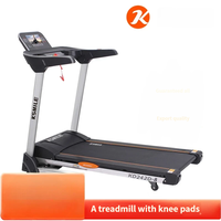 Tapis roulant pliable portable Kanglejia KD242D-B avec écran LED, moteur électrique, moniteur cardiaque sans fil, multifonctionnel pour l'exercice