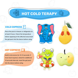 귀여운 안전한 아이들은 동물 모양 아기 냉각 액체 패드 아이스 젤 팩을 사용하여 발열, 통증 완화를 줄입니다. - Product Image 5