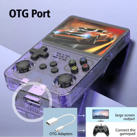 Console de Jeu Rétro Portable R36S avec Système Linux Open Source, Capacité de 64 Go/128 Go et Plus de 15000 Jeux