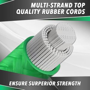 1/8" Elastic Bungee Cord Stretch Cord Shock Rope String, 10ft for Kayak Deck Camping Tent <b>Tarp</b> Cargo Tie Down Outdoor Gear - Product Image 2
