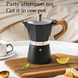 Cafetière italienne classique octogonale Lansidel, cafetière en métal - Product Image 3